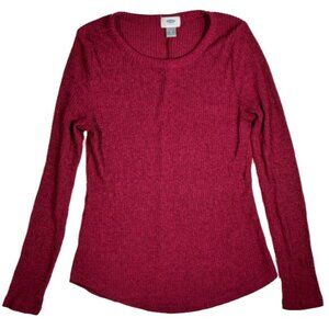 Old Navy SoSoft Raspberry Ribbed Long Sleeve